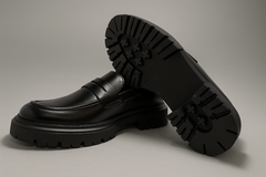 Voolio Monarch Loafer – Premium Black Leather Edition