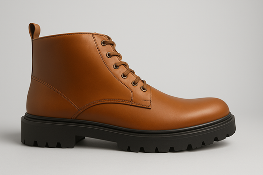 Voolio Signature Tan Leather Boots – Premium Handcrafted Luxury