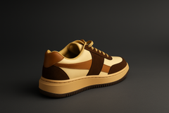 Voolio Heritage Luxe – Tan & Mocha Sneaker