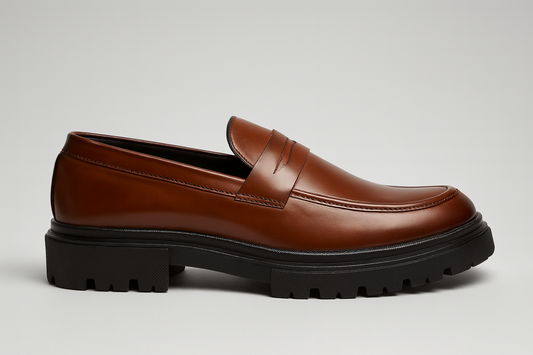 Voolio Classic Tan Leather Loafers – Premium Handcrafted Luxury