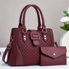 Luxury Brand Designer Women'S Handbag Large Capacity Shoulder Bag Classic Retro Crossbody Bag Urban Commuting Tote Bag+Wallet