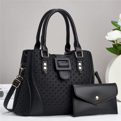 Luxury Brand Designer Women'S Handbag Large Capacity Shoulder Bag Classic Retro Crossbody Bag Urban Commuting Tote Bag+Wallet