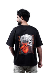 SKULL-BRAIN- OVERSIZED-TSHIRT-BLACK