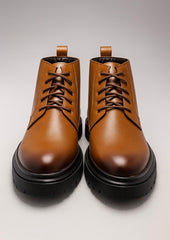 Voolio Signature Tan Leather Boots – Premium Handcrafted Luxury