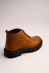 Voolio Signature Tan Leather Boots – Premium Handcrafted Luxury