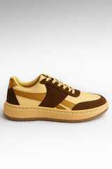 Voolio Heritage Luxe – Tan & Mocha Sneaker