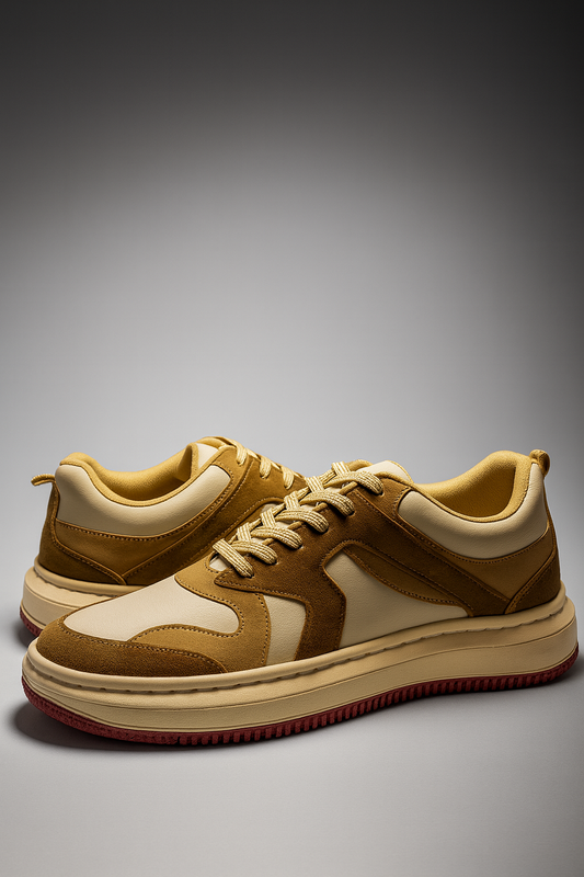 Voolio LuxeCraft Sneaker – Desert sandstone Edition