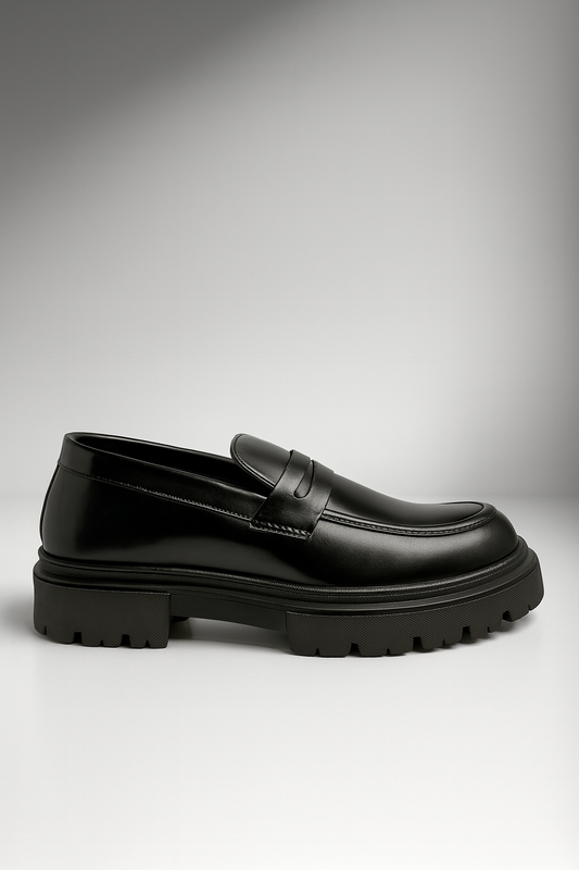 Voolio Monarch Loafer – Premium Black Leather Edition