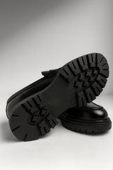Voolio Monarch Loafer – Premium Black Leather Edition