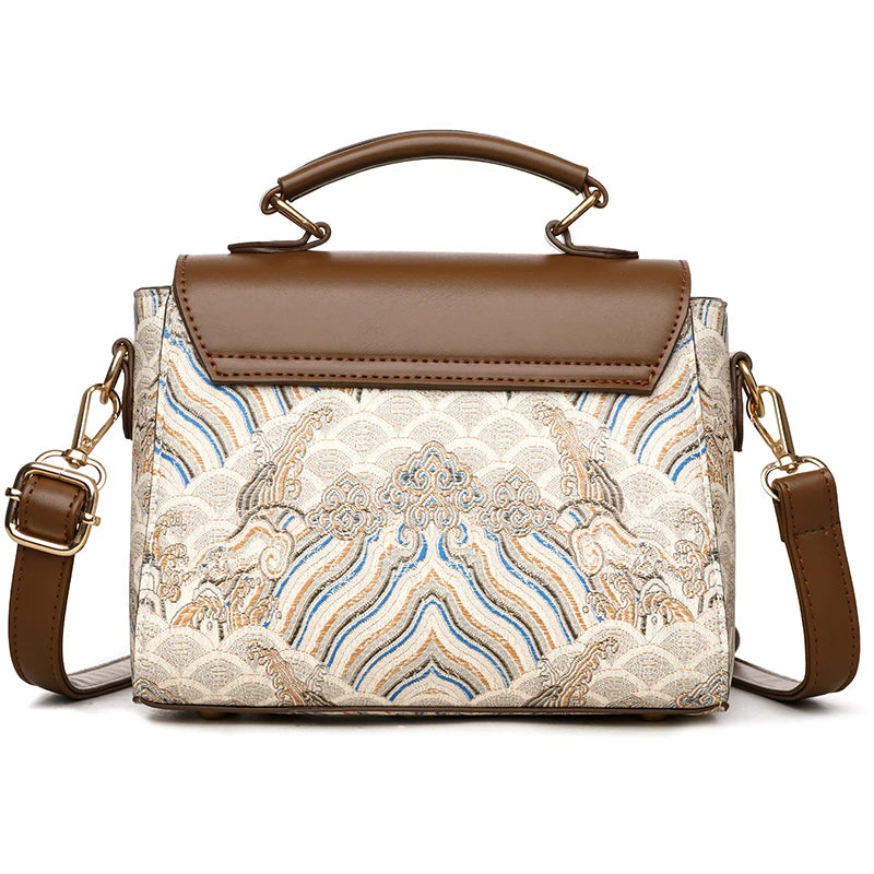 High End Handbag for Women in Spring and Summer Fashion, Hand-Held Buckle for Women, Small Square Bag, Stylish and Versatile Sin