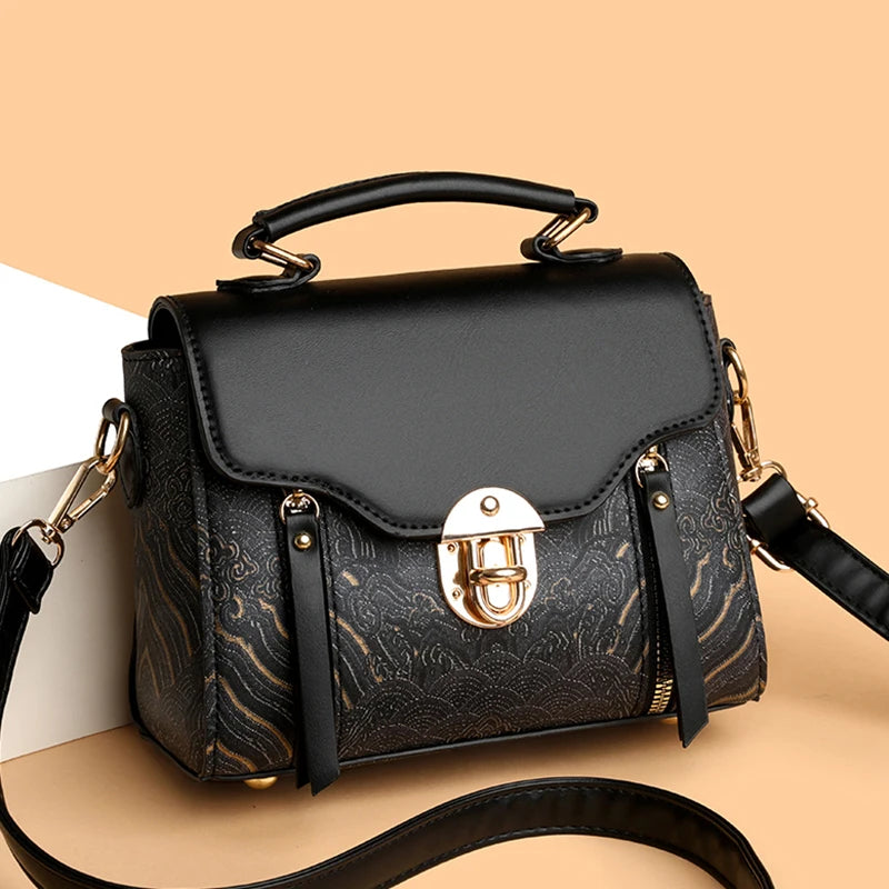 High End Handbag for Women in Spring and Summer Fashion, Hand-Held Buckle for Women, Small Square Bag, Stylish and Versatile Sin