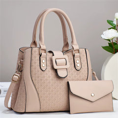 Luxury Brand Designer Women'S Handbag Large Capacity Shoulder Bag Classic Retro Crossbody Bag Urban Commuting Tote Bag+Wallet