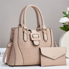 Luxury Brand Designer Women'S Handbag Large Capacity Shoulder Bag Classic Retro Crossbody Bag Urban Commuting Tote Bag+Wallet
